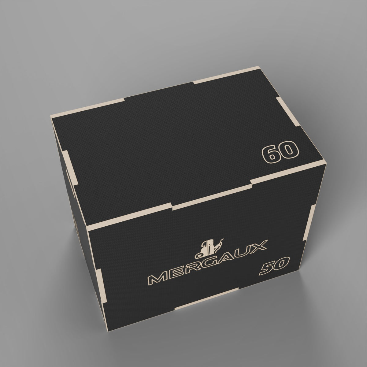PlyoBox L vue de dessus, hauteur 60 cm gravée